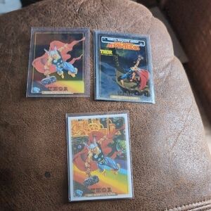 🍁Marvel Masterpieces '92 Platinum Thor 3 Pack Set